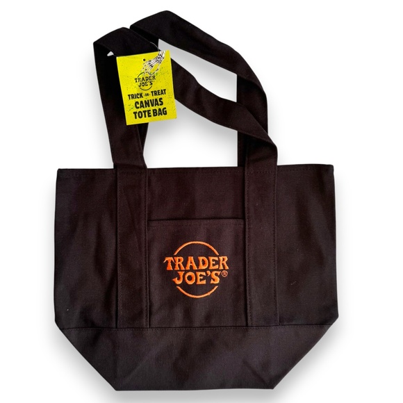 Trader Joe'S Handbags - Trader Joe’s Canvas Mini Tote Bag - Black